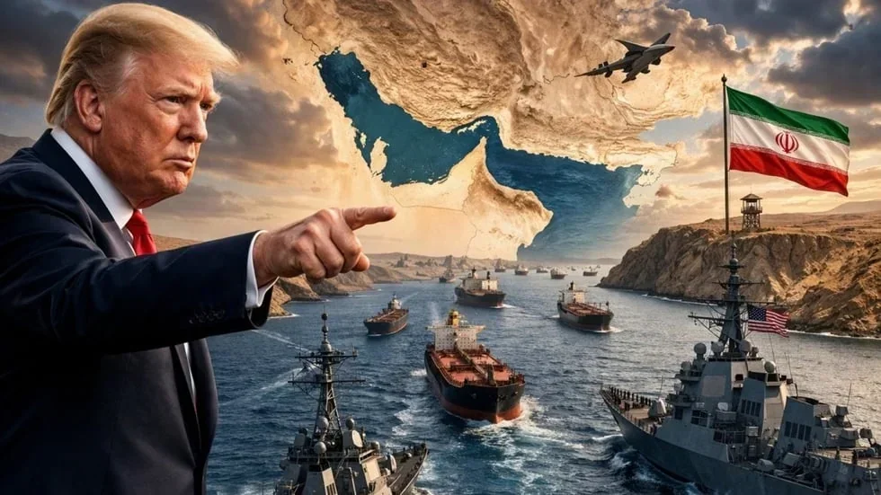 Трамп вказує на кораблі під час блокади в Ормузькій протоці